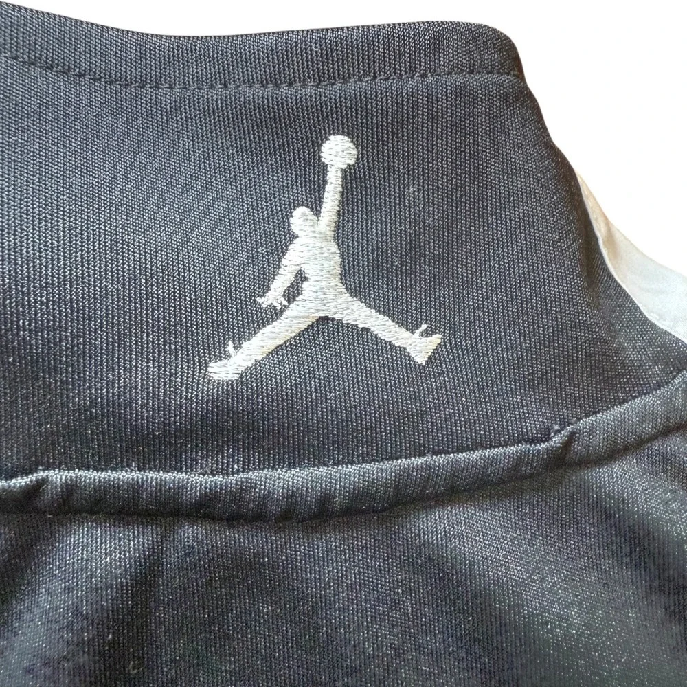 Jordan Track Jacket Full Zip Black Red‎ Gray Jumpman Logo Mens Medium